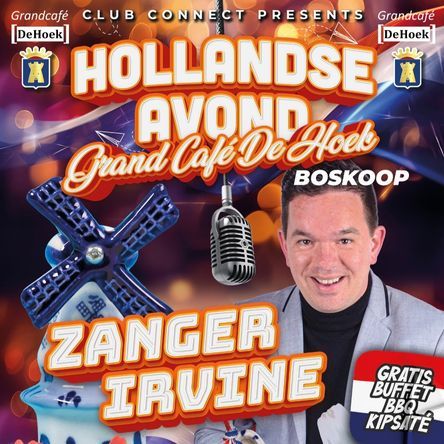 Club Connect Hollandse Avond Volkszanger Irvine