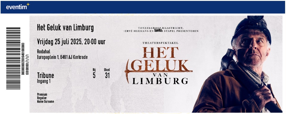 Tickets voor Het Geluk van Limburg bestel je bij Eventim.nl - Dé online